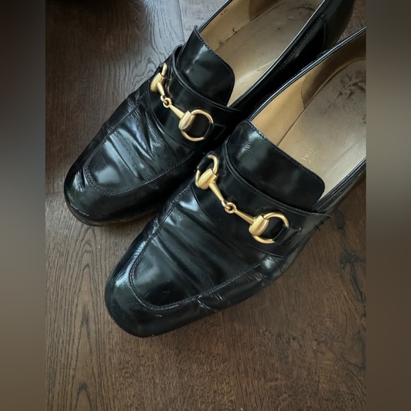 Gucci Horsebit Accent Leather Pumps Loafers - Picture 8 of 9